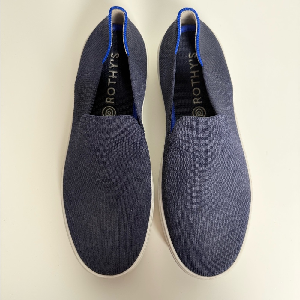 Rothy's Deep Blue Slip-On Sneakers - Picture 6 of 15